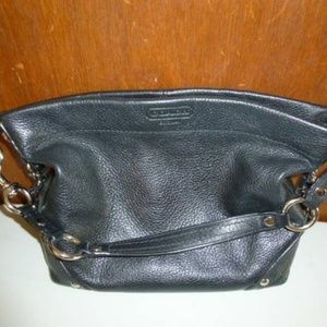Coach Black Leather Carly Bag